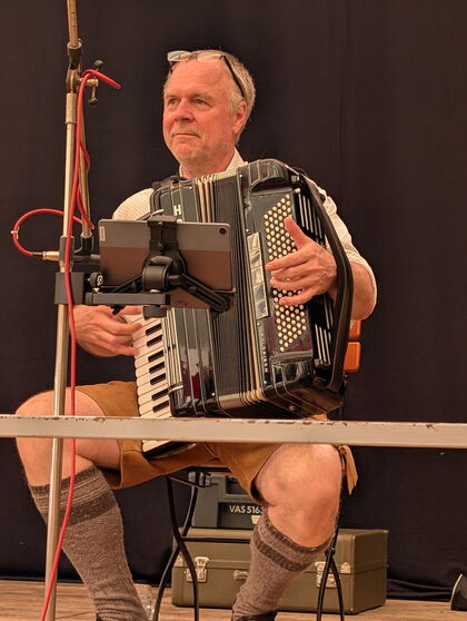 Reinhold Koller auf der Bühne